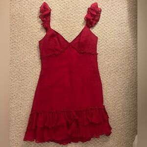 Cinq a sept red mini dress